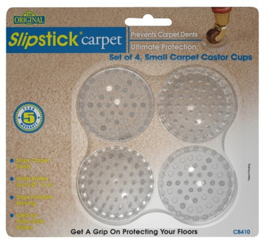 Small Carpet Castor Cup Clear