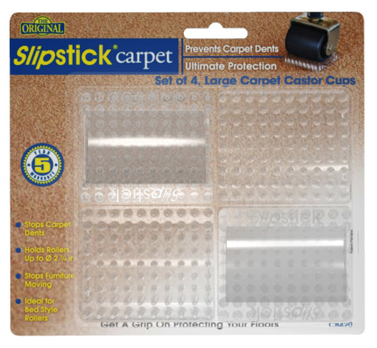 Large Carpet Castor Cup Clear